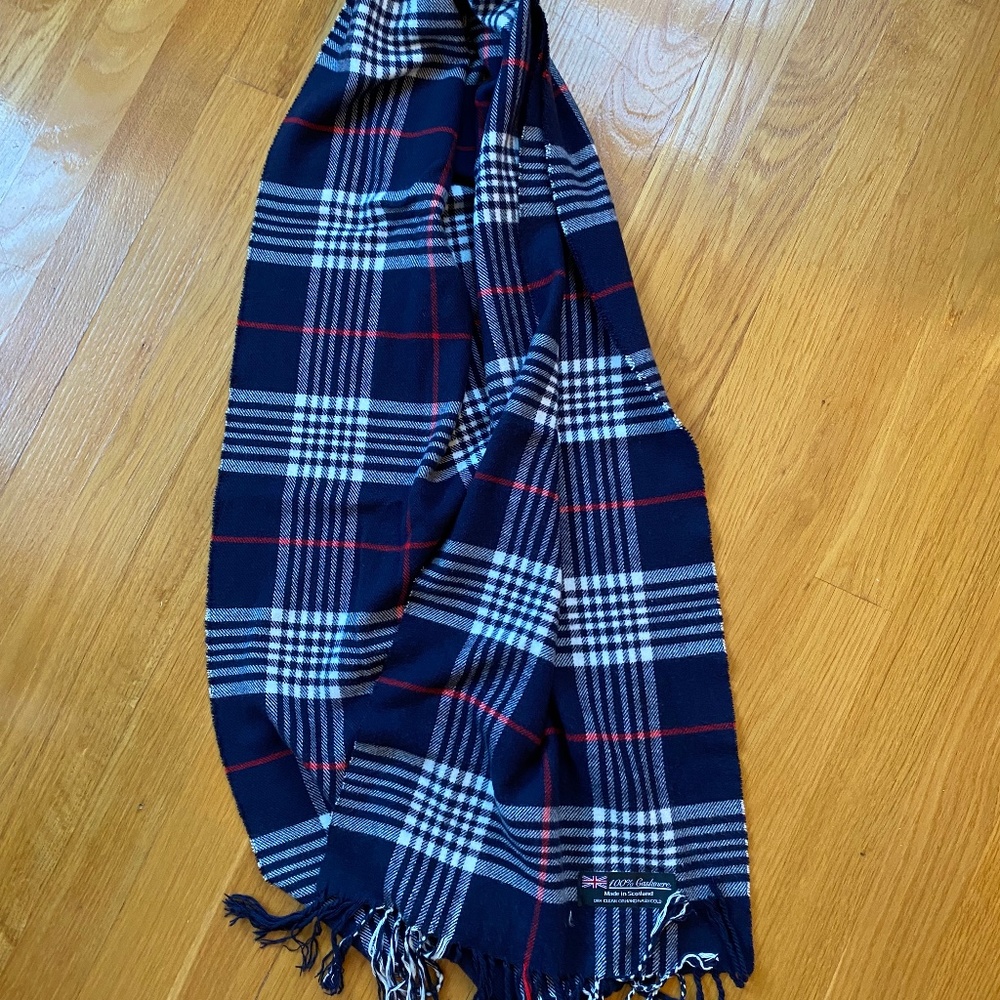 Made in Scotland Tartan Red Plaid Super Soft Red Plaid Cashmere Scarf